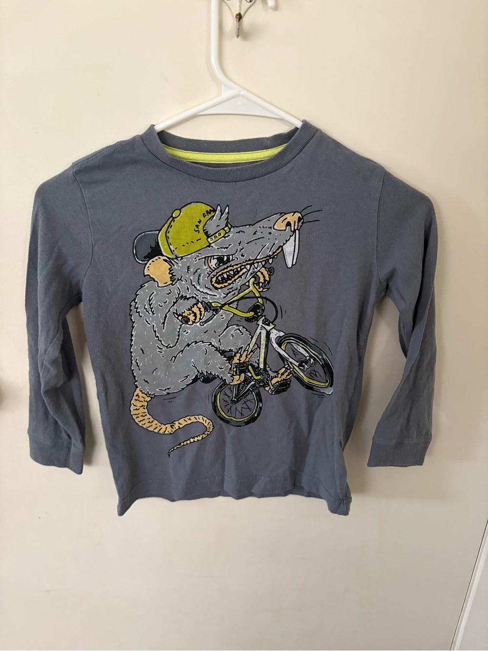 5/25 Old Navy kids boys long sleeve gray graphic tee shirt top x-small (5)